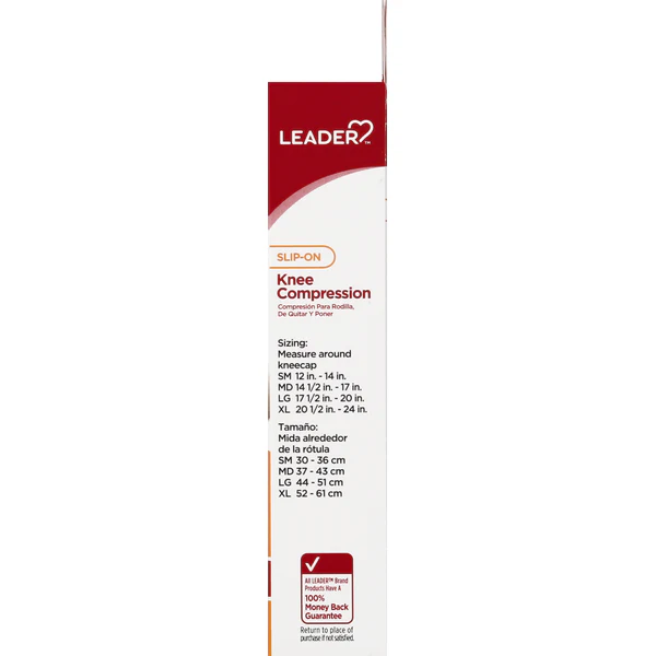 Leader Knee Compression Slip-On Beige - Image 3