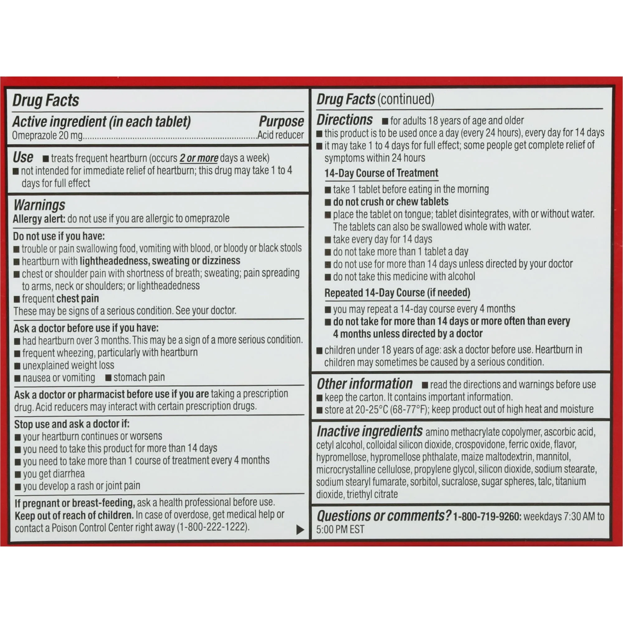 Leader Omeprazole Strawberry 14 Tablets - Image 2