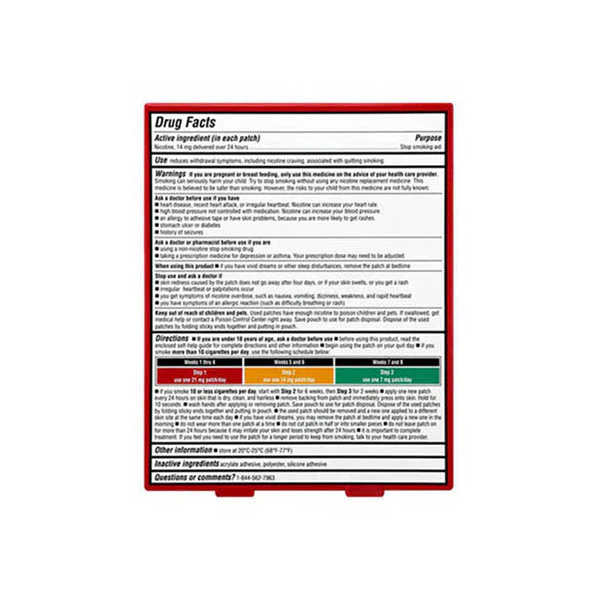 Leader Step 2 14 mg Nicotine Transdermal Patches 14 ct - Image 2