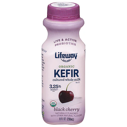 Lifeway Kefir, Organic, Black Cherry 8 Fl Oz
