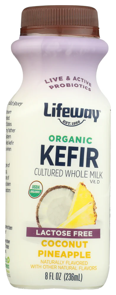 Lifeway Kefir, Organic, Lactose Free, Coconut Pineapple 8 Fl Oz
