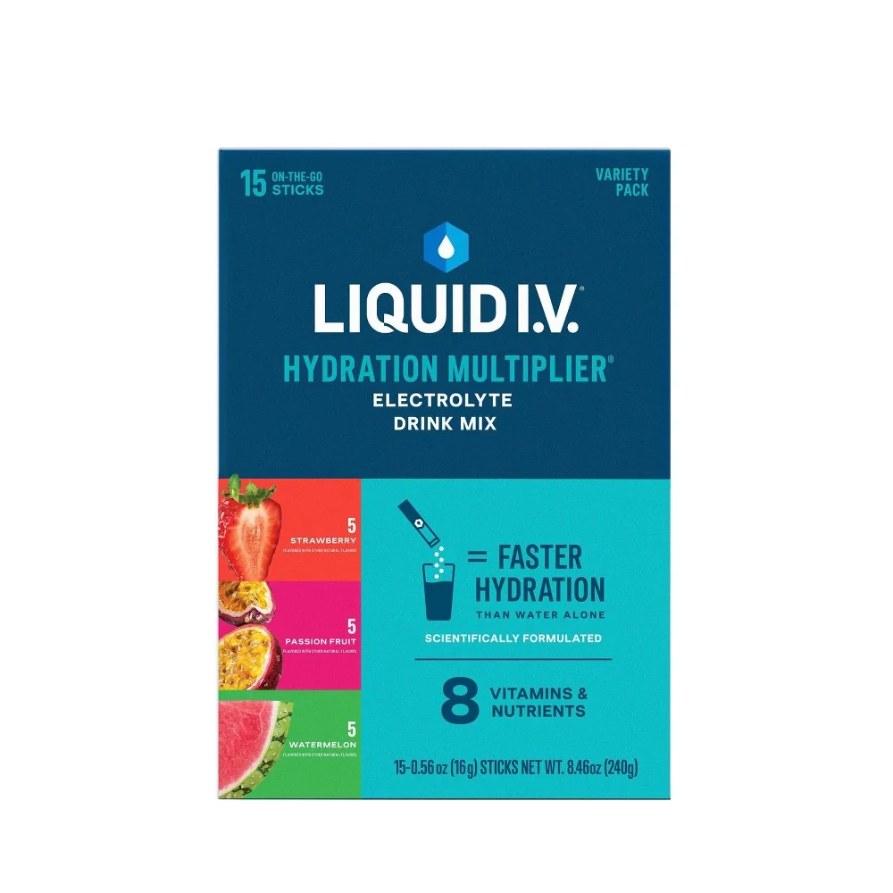 Liquid I. V. Hydration Multiplier Powdered Electrolyte Drink Mix - 15 Pack