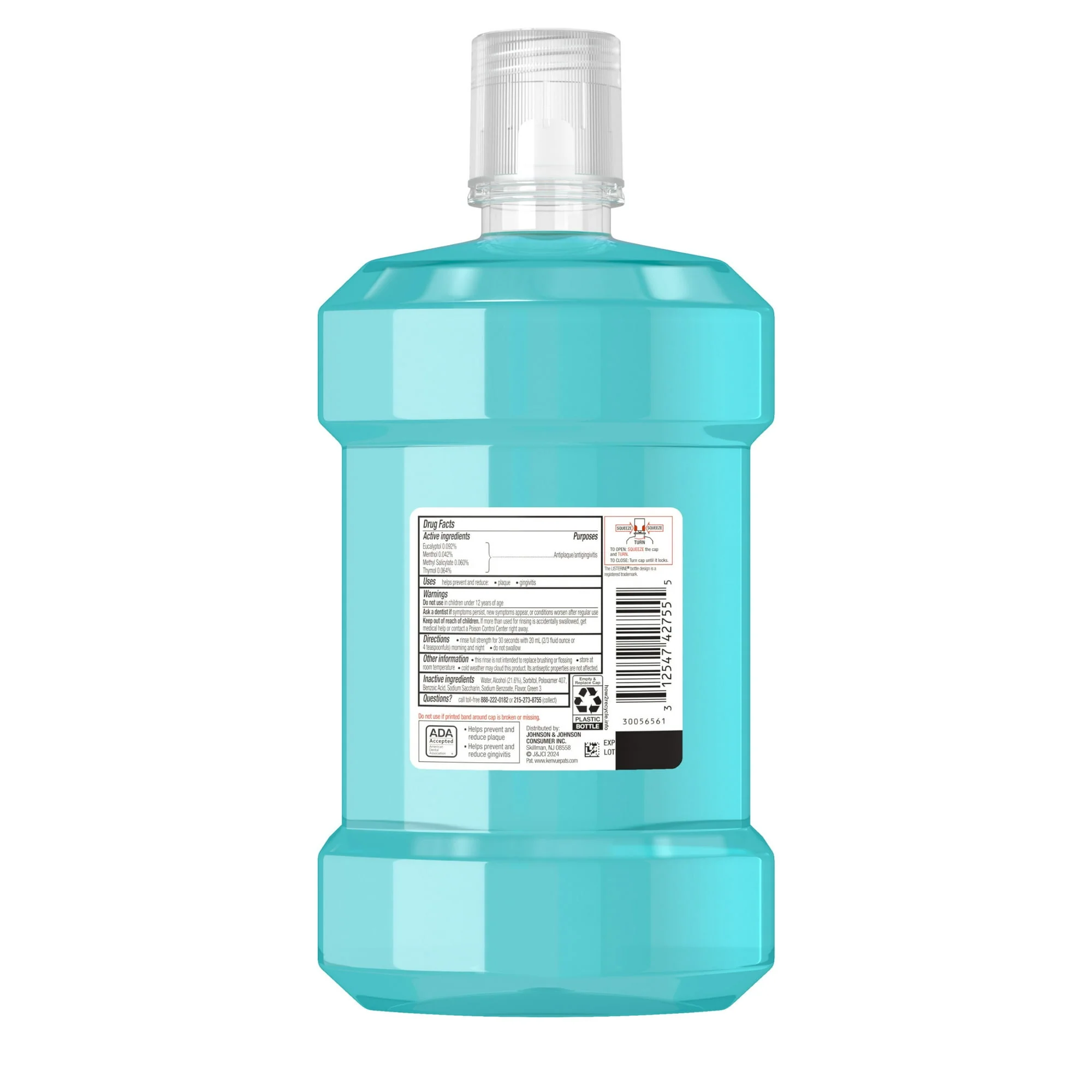 Listerine Cool Mint Mouthwash 1.5L - Image 2