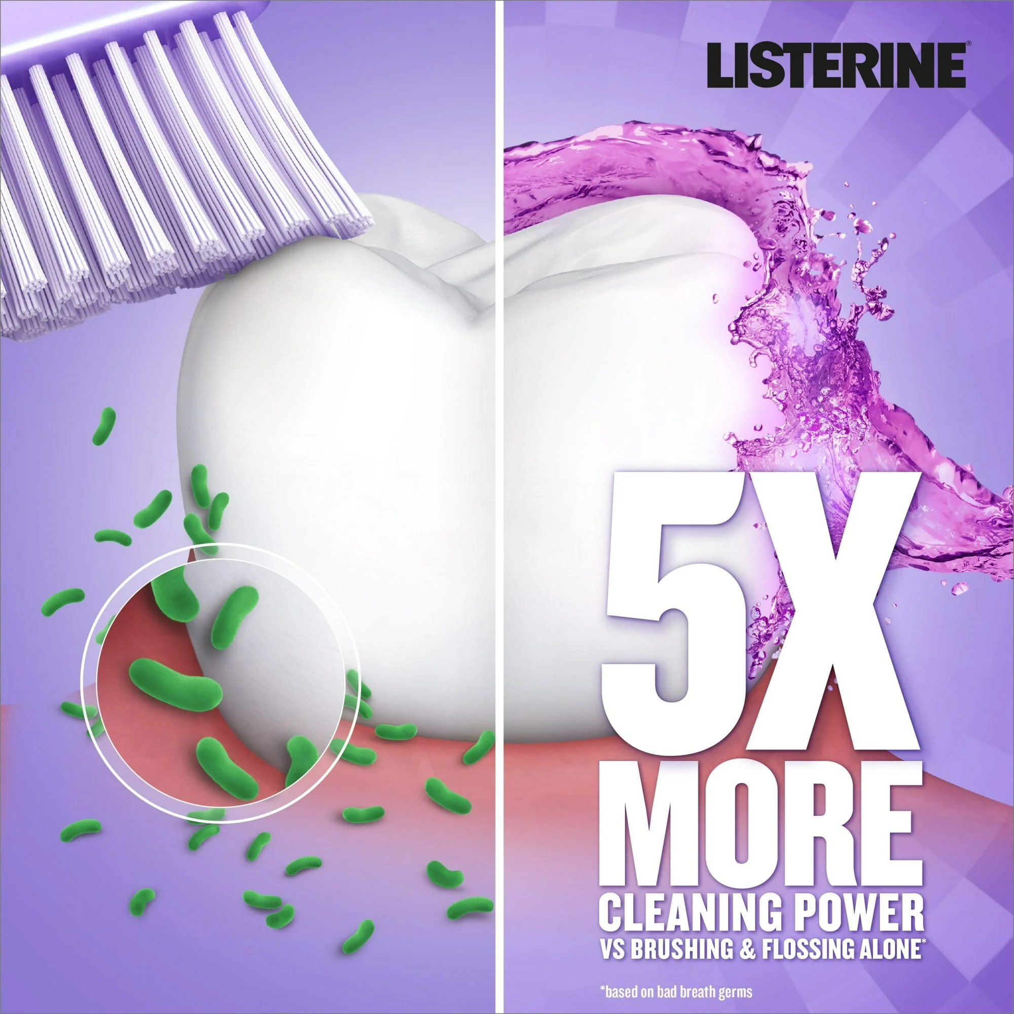 Listerine Total Care Anticavity Fluoride Mouthwash Fresh Mint1L - Image 2
