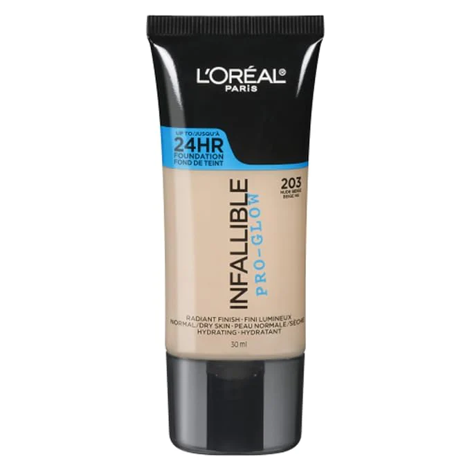 Loreal Infallible Pro-Glow SPF Liquid Foundation 1.0oz - Image 6