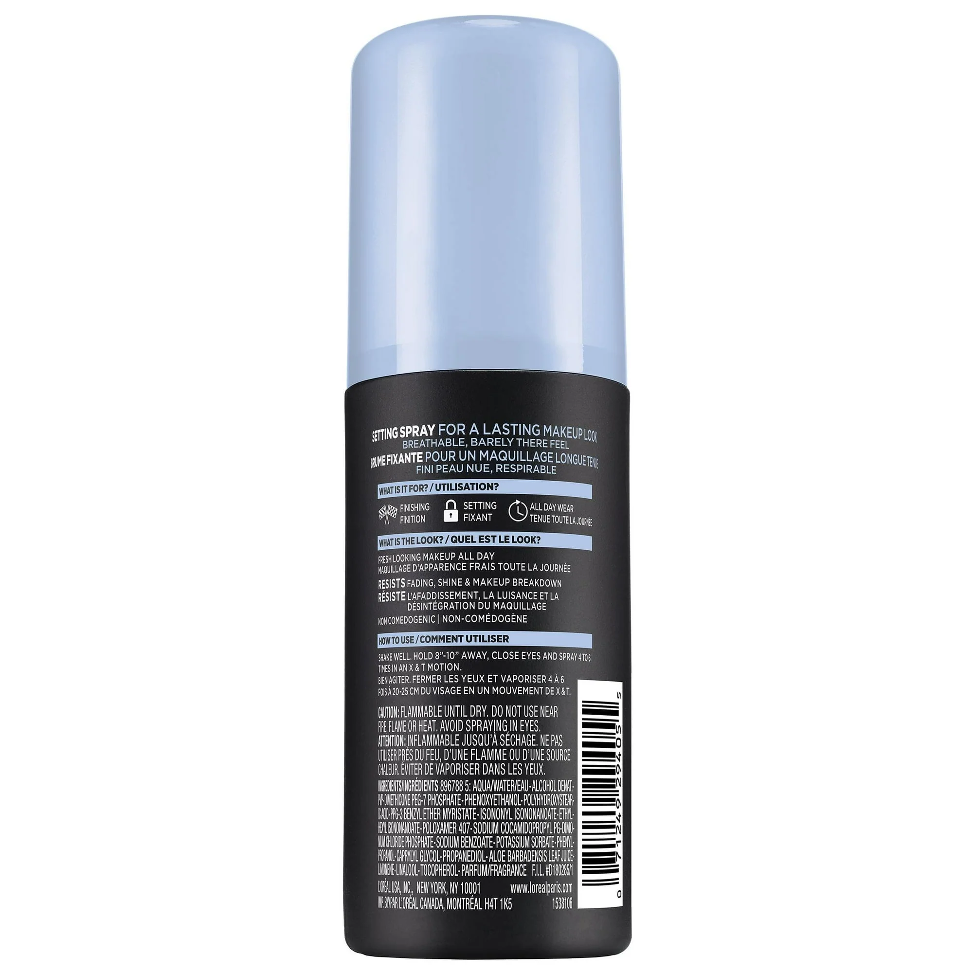 Loreal Infallible Pro-Spray and Set Makeup Oil-Free Setting Spray 3.4 fl oz - Image 2
