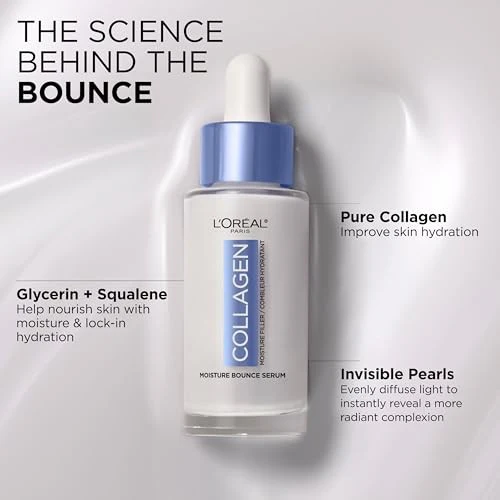 L'Oreal Paris Collagen Moisture Bounce Serum - 1 Fl Oz - Image 3
