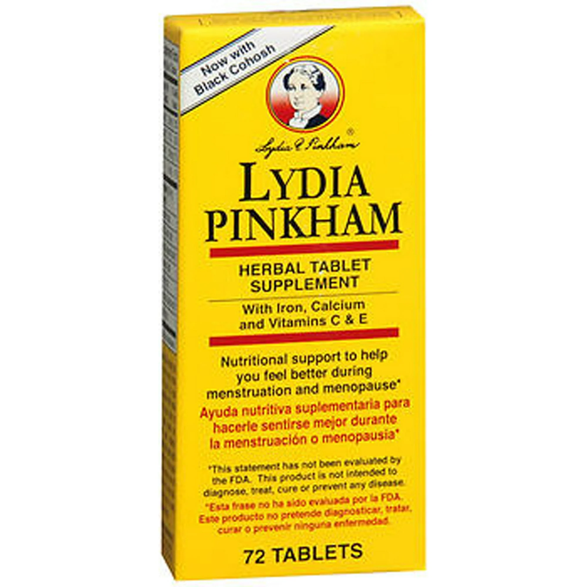 Lydia Pinkham Herbal 72 Tablets