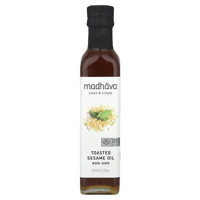 Madhava, Toasted Sesame Oil, 8.45 Fl Oz