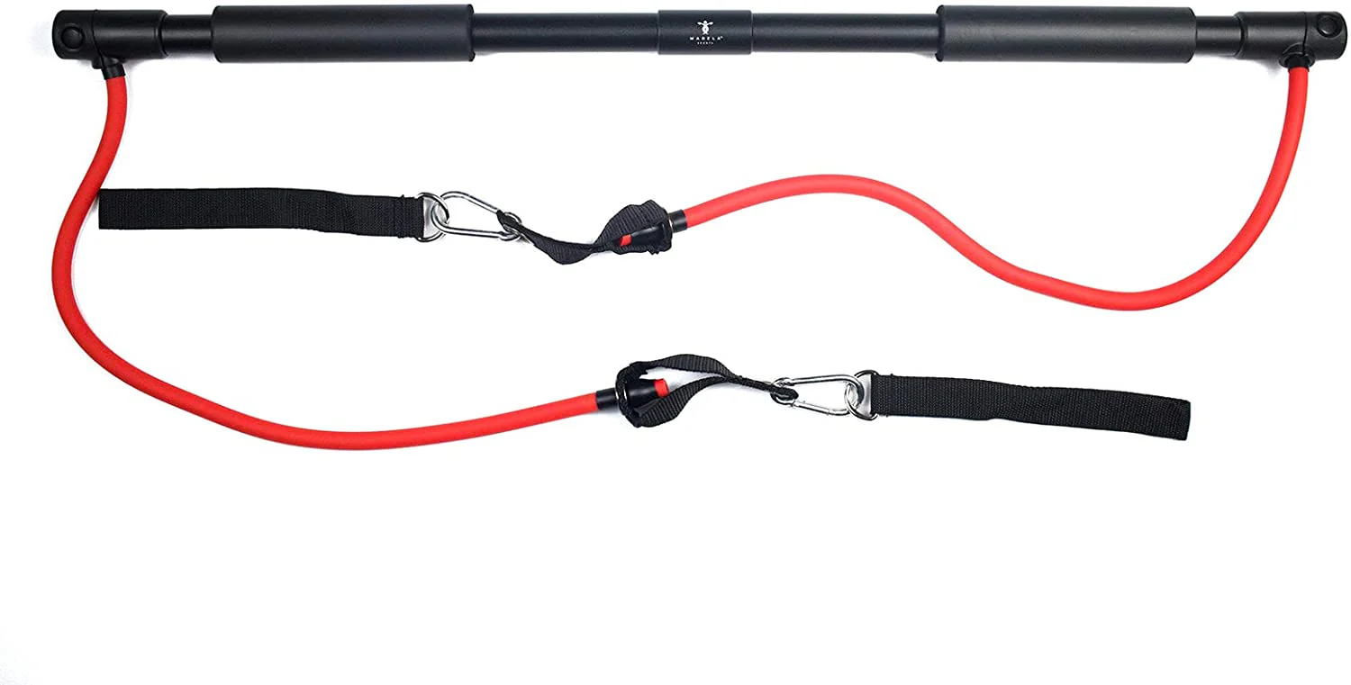 Marela Sports Fitness Resistance Bar - Portable Gym with Resistance Bands and Bar - Image 3