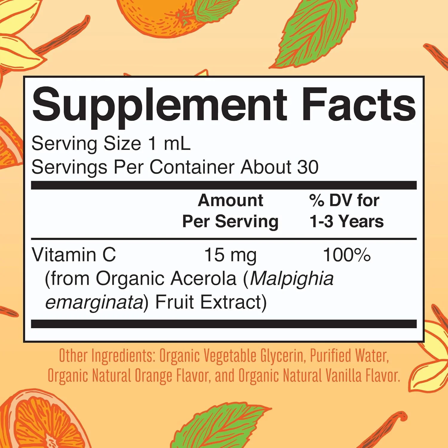 Mary Ruth's Organics Toddler Vitamin C Drops | USDA Organic Vitamin C Liquid Drops for Toddler | Ages 1-3 Years | Vitamin for Immune Support & Overall Health | Vegan | Non-GMO | Gluten Free | - Image 3