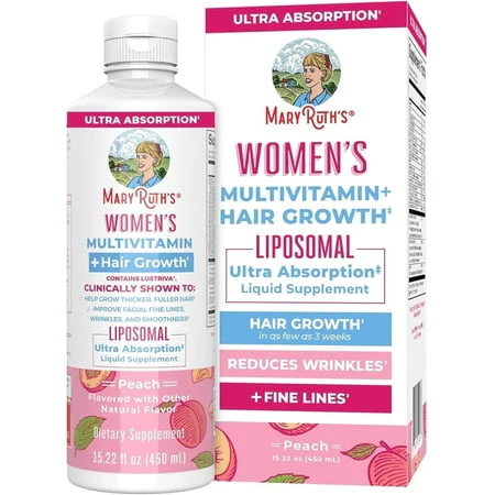 Mary Ruth's Vegan Multivitamin for Women with Chromium & Vitamin D 15.22 Fl Oz