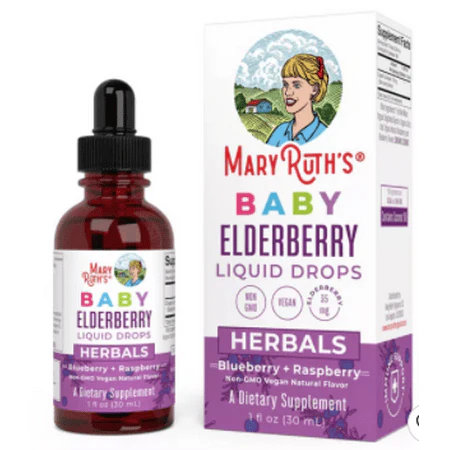 Mary Ruth's Organics Liquid Toddler Vegan Elderberry Drops - 1 fl oz - Image 3