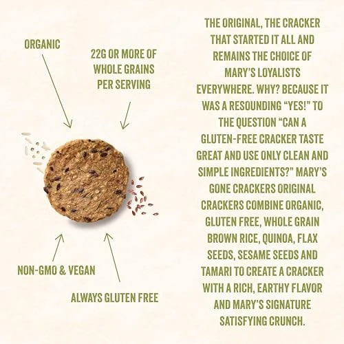 Mary's Gone Crackers Organic Herb Original Crackers Whole Grain, 4 oz - Image 4
