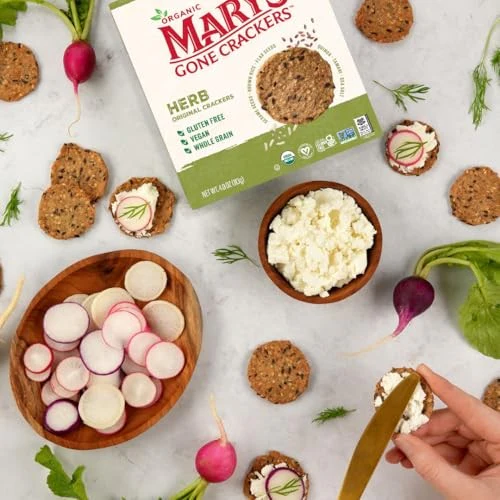 Mary's Gone Crackers Organic Herb Original Crackers Whole Grain, 4 oz - Image 6