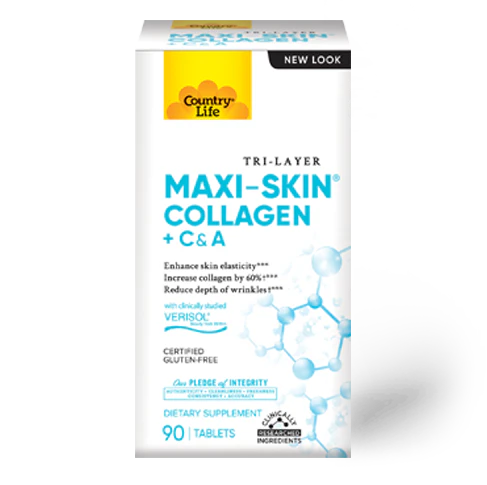Country Life Maxi-Skin Collagen + C & A Tablets