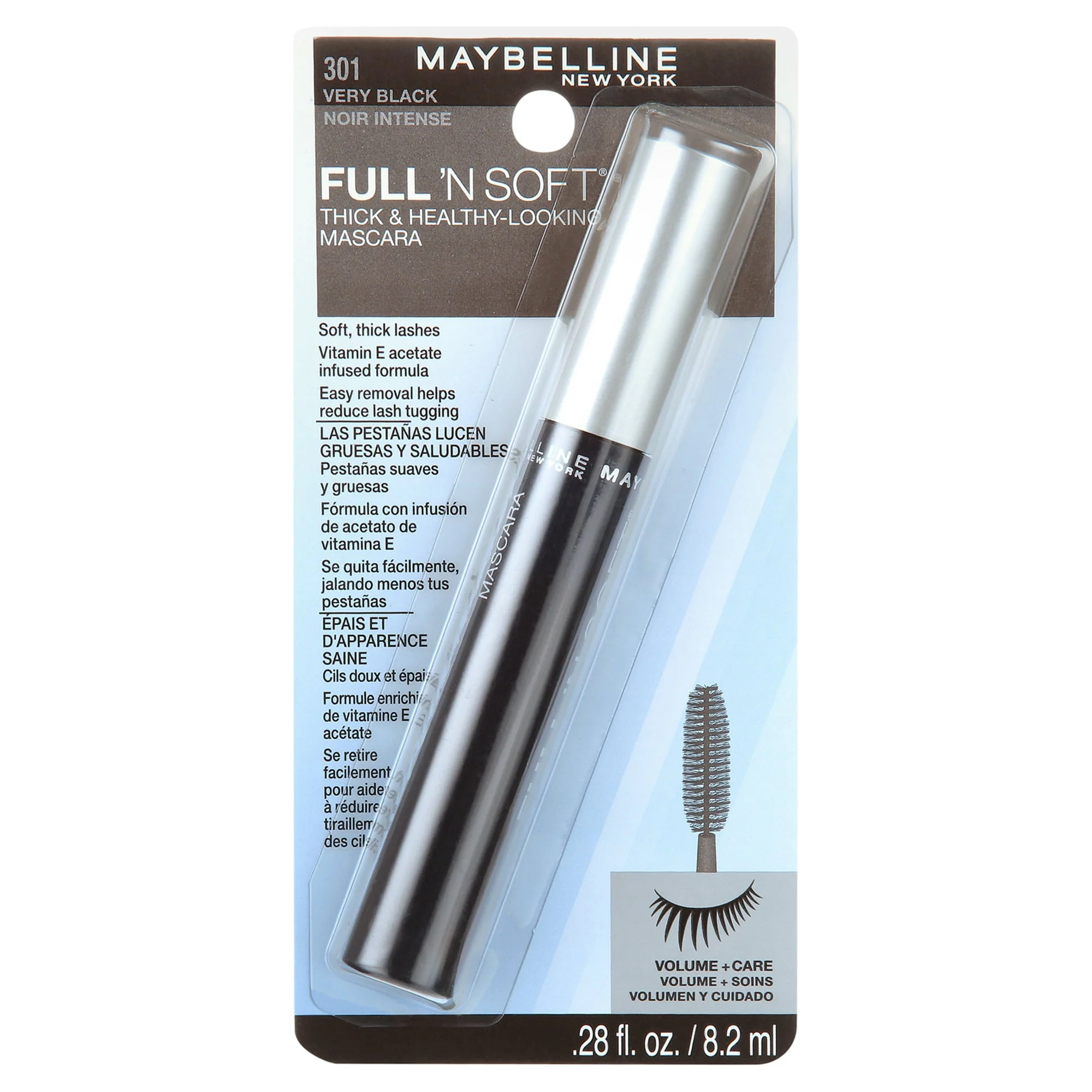 Maybelline Full 'N Soft Washable Mascara 301 Very Black - Image 2