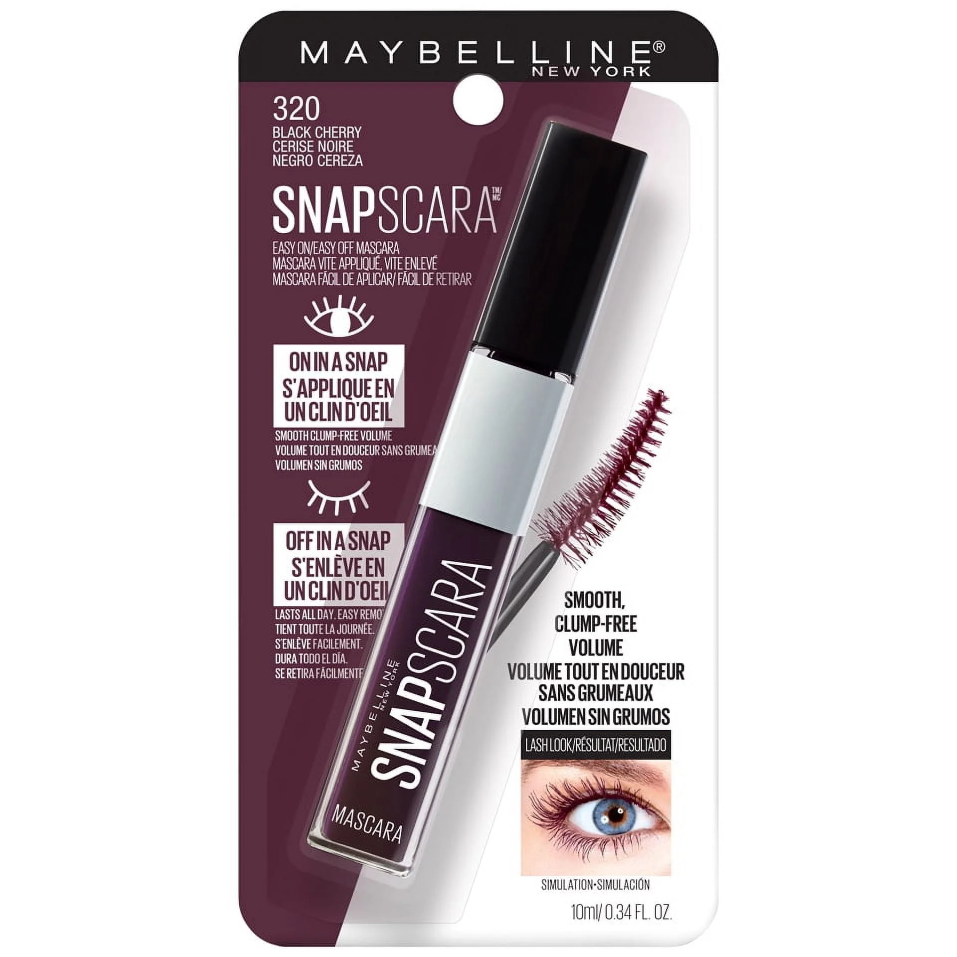Maybelline New York Snapscara Washable Mascara 0.34oz - Image 3