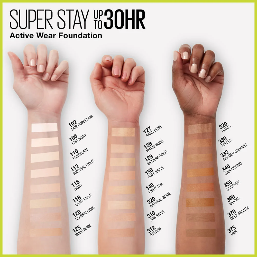 Maybelline SuperStay Full Cover Foundation Natural Beige - Image 2