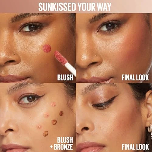 Maybelline Sunkisser Liquid Blush and Bronzer Luminous Finish Summer in the City 0.23 Fl Oz - Image 4