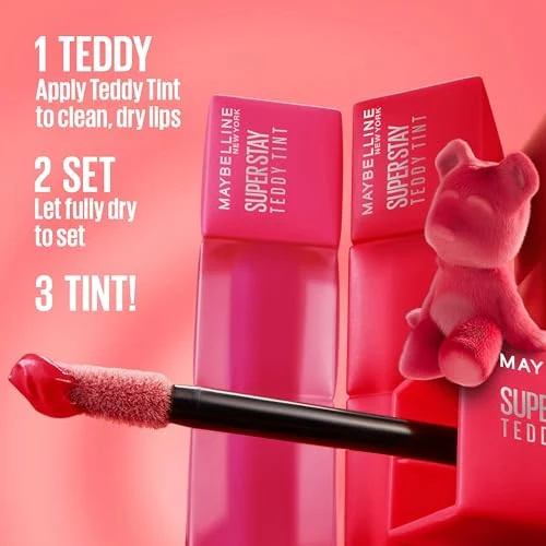 Maybelline Super Stay Teddy Tint Long Lasting Matte Lip Tint - Baby Tee - 0.17 Fl Oz - Image 6