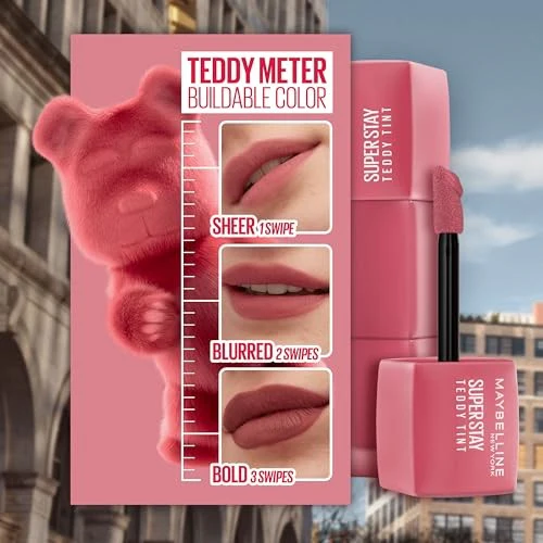 Maybelline Super Stay Teddy Tint Long Lasting Matte Lip Tint - Mascara Tear - 0.17 Fl Oz - Image 4