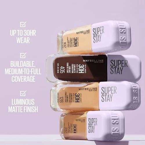 Maybelline Super Stay up to 30HR Wear Lumi-Matte Liquid Foundation - 129 - 1 Fl Oz - Image 5