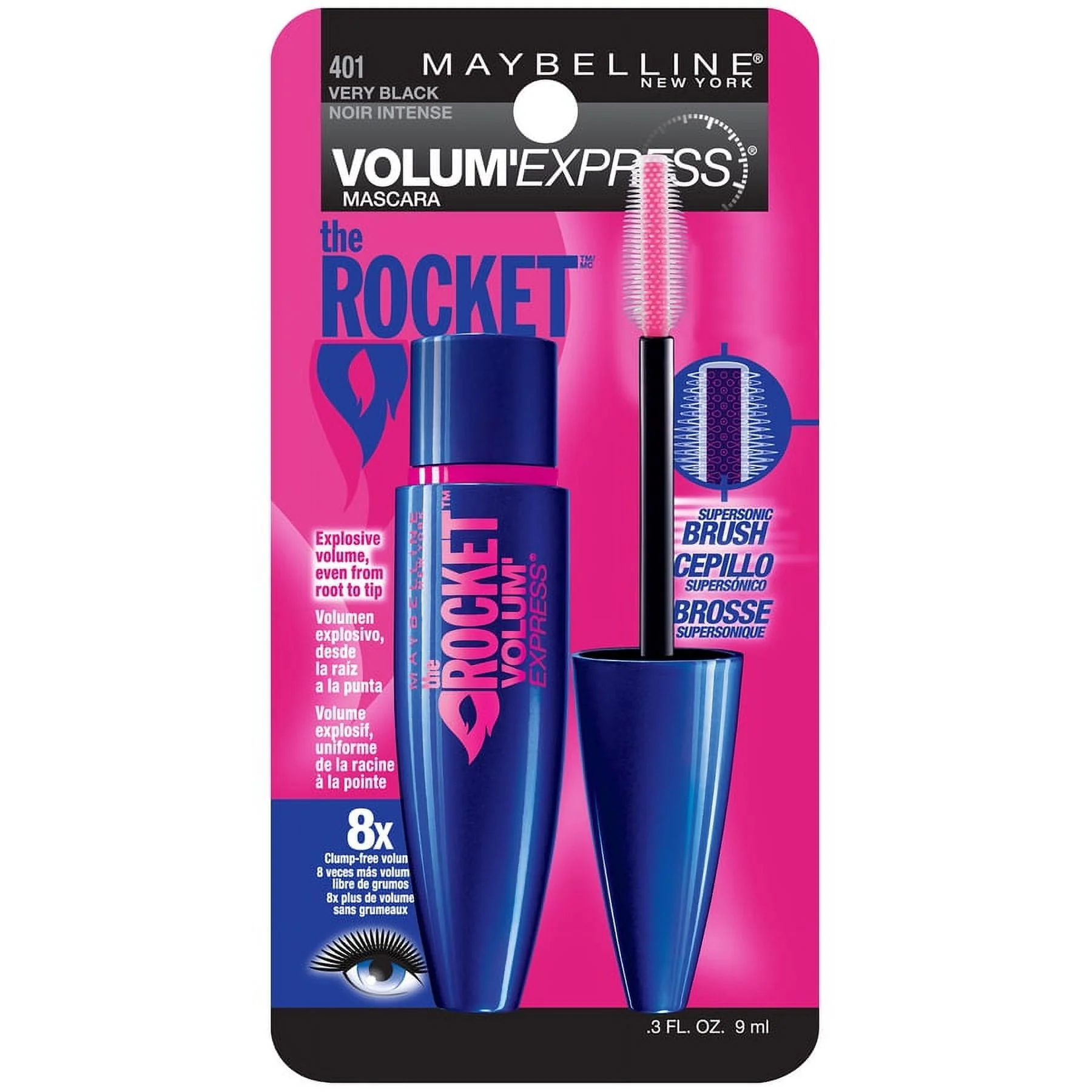 Maybelline Volum Express The Rocket Washable Mascara 0.3oz - Image 3