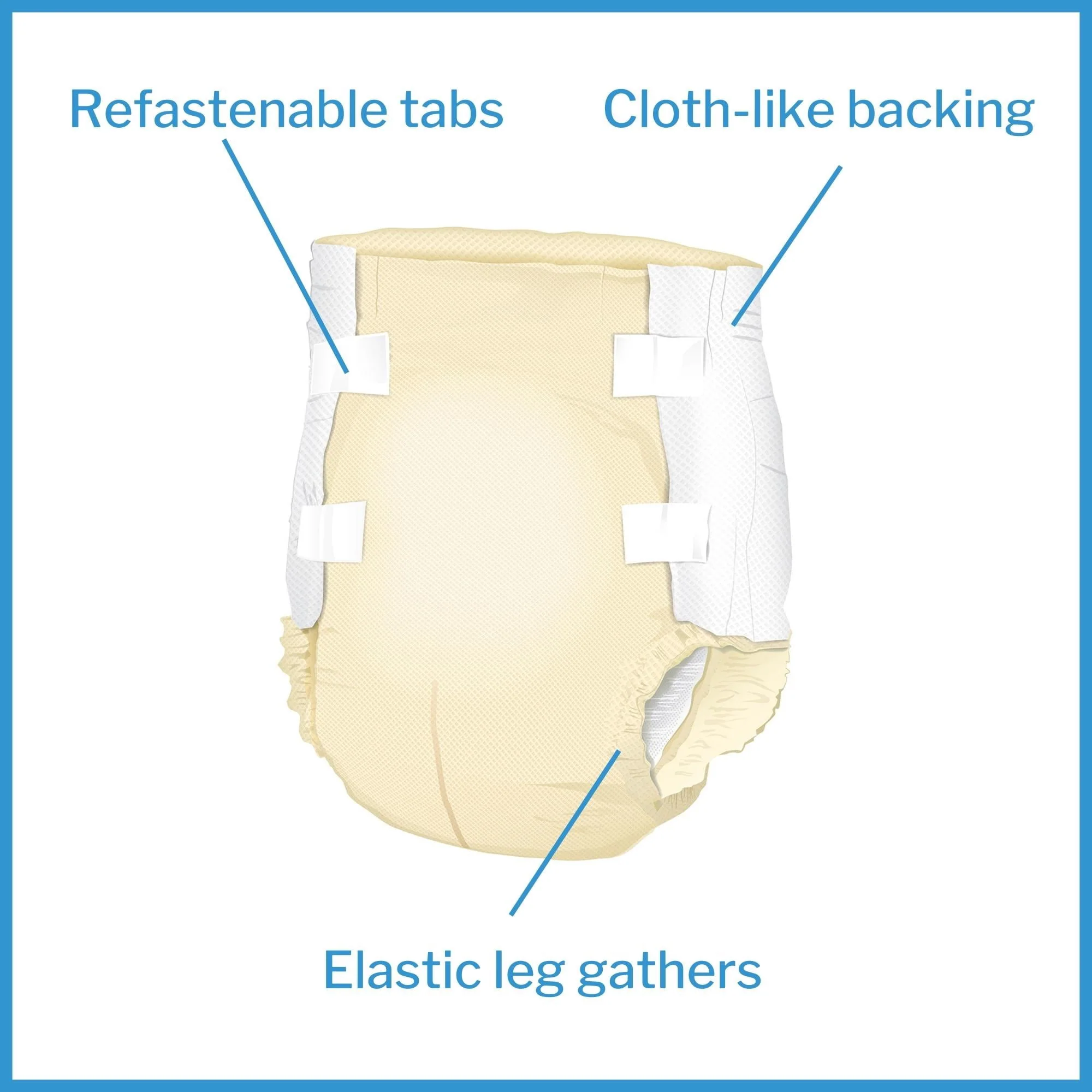 McKesson Classic Briefs Incontinence Light Absorbency XL 15 ct - Image 2