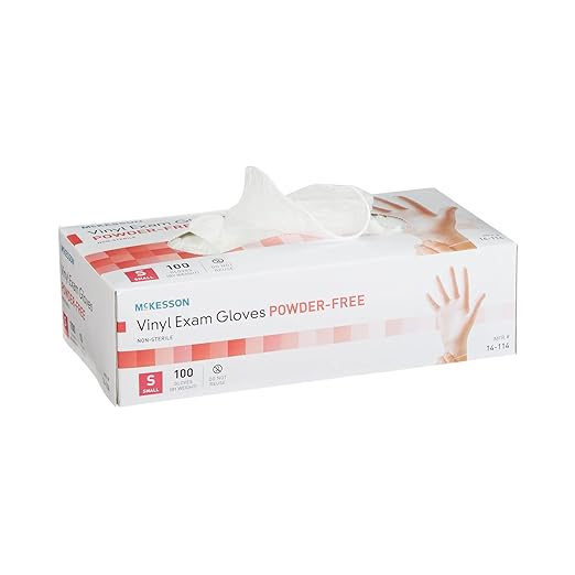 Mckesson Glove Vinyl Powder Free Stretch Small 14814 100ct