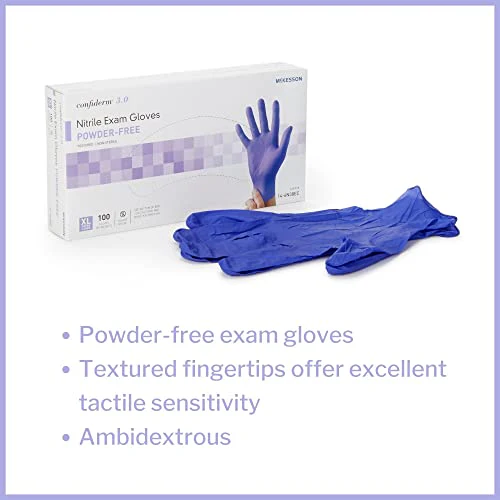 McKesson Confirderm 3.0 Nitrile Gloves, Powder-Free, XL, 00 - Image 2