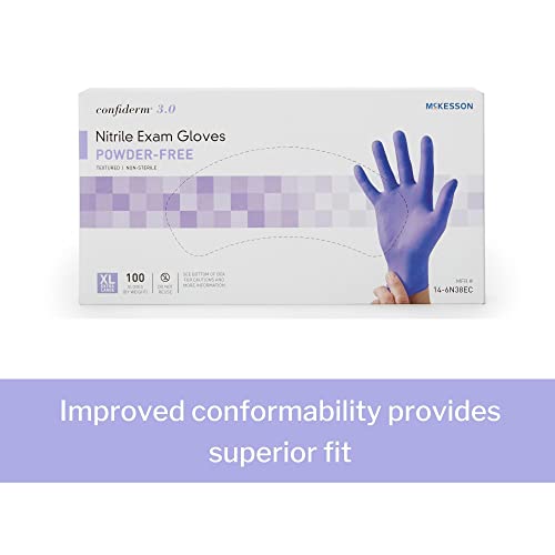 McKesson Confirderm 3.0 Nitrile Gloves, Powder-Free, XL, 00 - Image 3