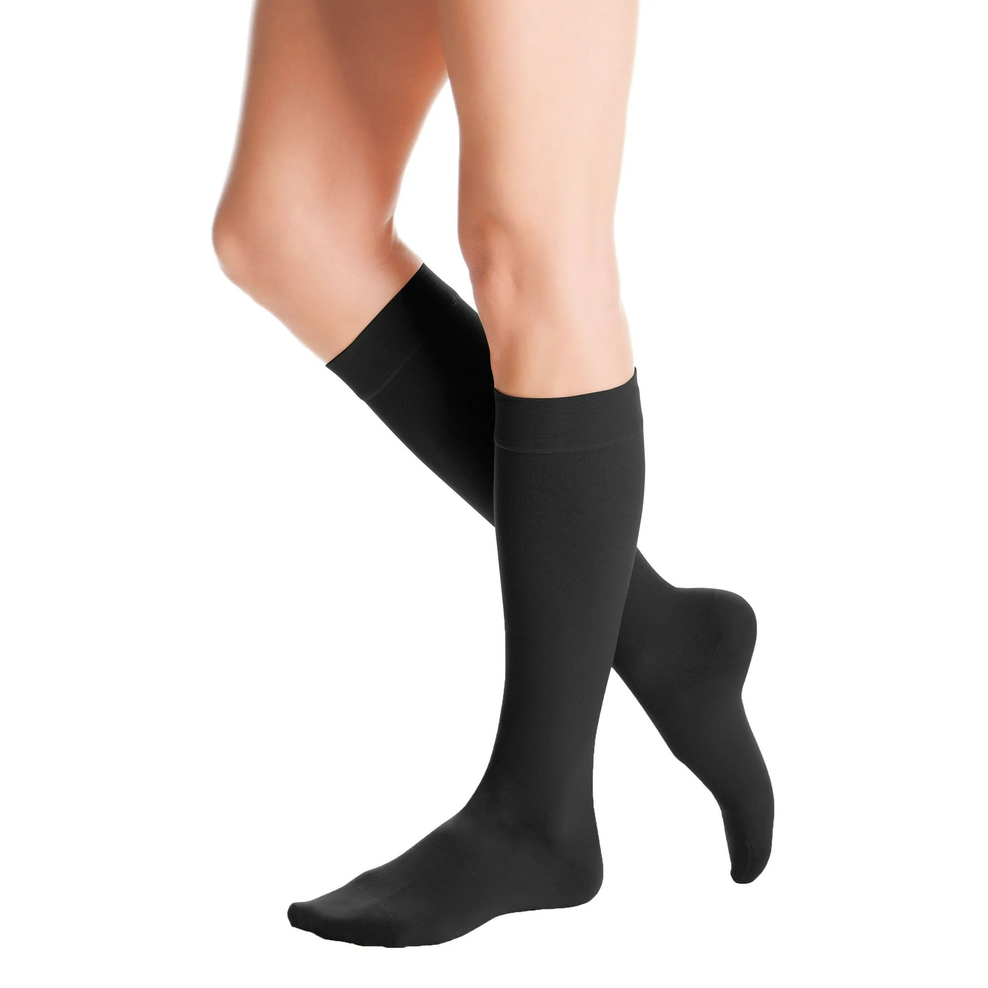 Medi Duomed Advantage Soft Opaque 15-20 Knee High Closed Toe Black XL