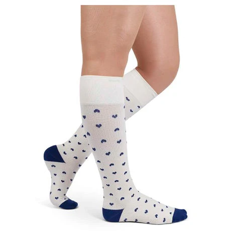 Medi Rejuva Heart Calf 15-20 Cream Navy XL