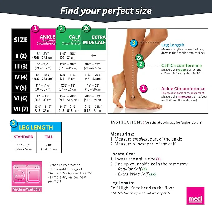 Medi For Men Select Calf 20-30mmHg Black Wide VI - Image 2