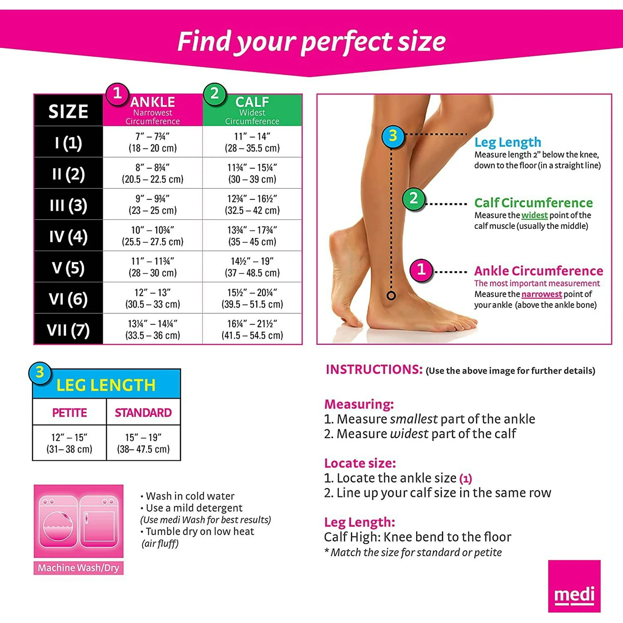 Medi Sheer & Soft Calf Standard 15-20 Mmhg Closed Toe Natural - Image 2