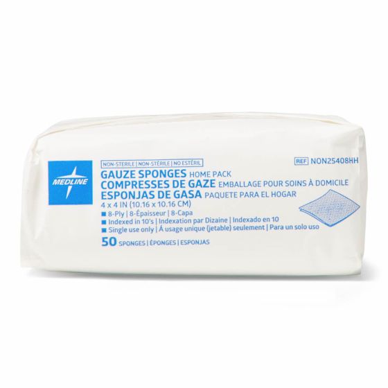 Medline Non Sterile Woven Gauze Sponge 4x4In 50ct