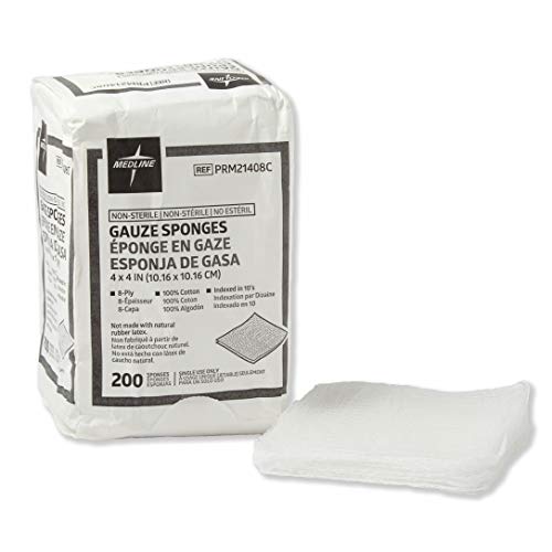 Medline Non Sterile Woven Gauze Sponge 4x4In 200ct