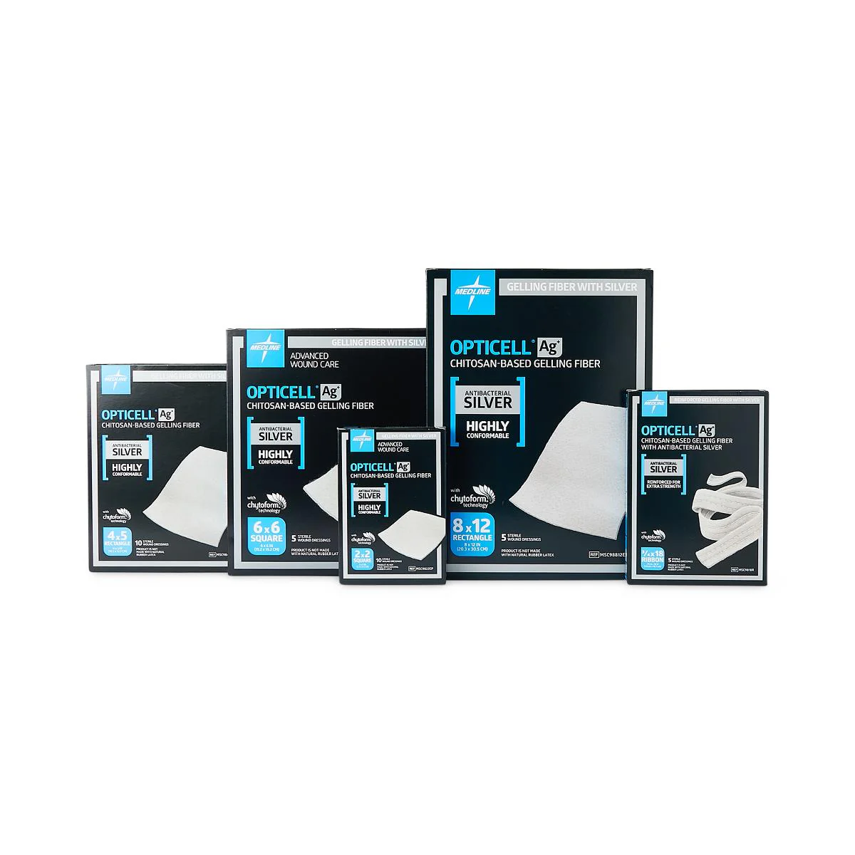 Medline Opticell Ag Silver Dressing 2 x 2In