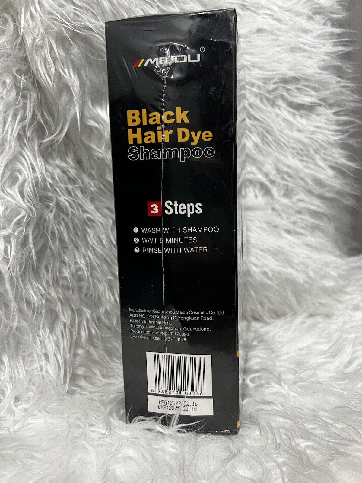 Meidu 3 in 1 Natural Hair Dye Color Shampoo Black 500 ml - Image 6