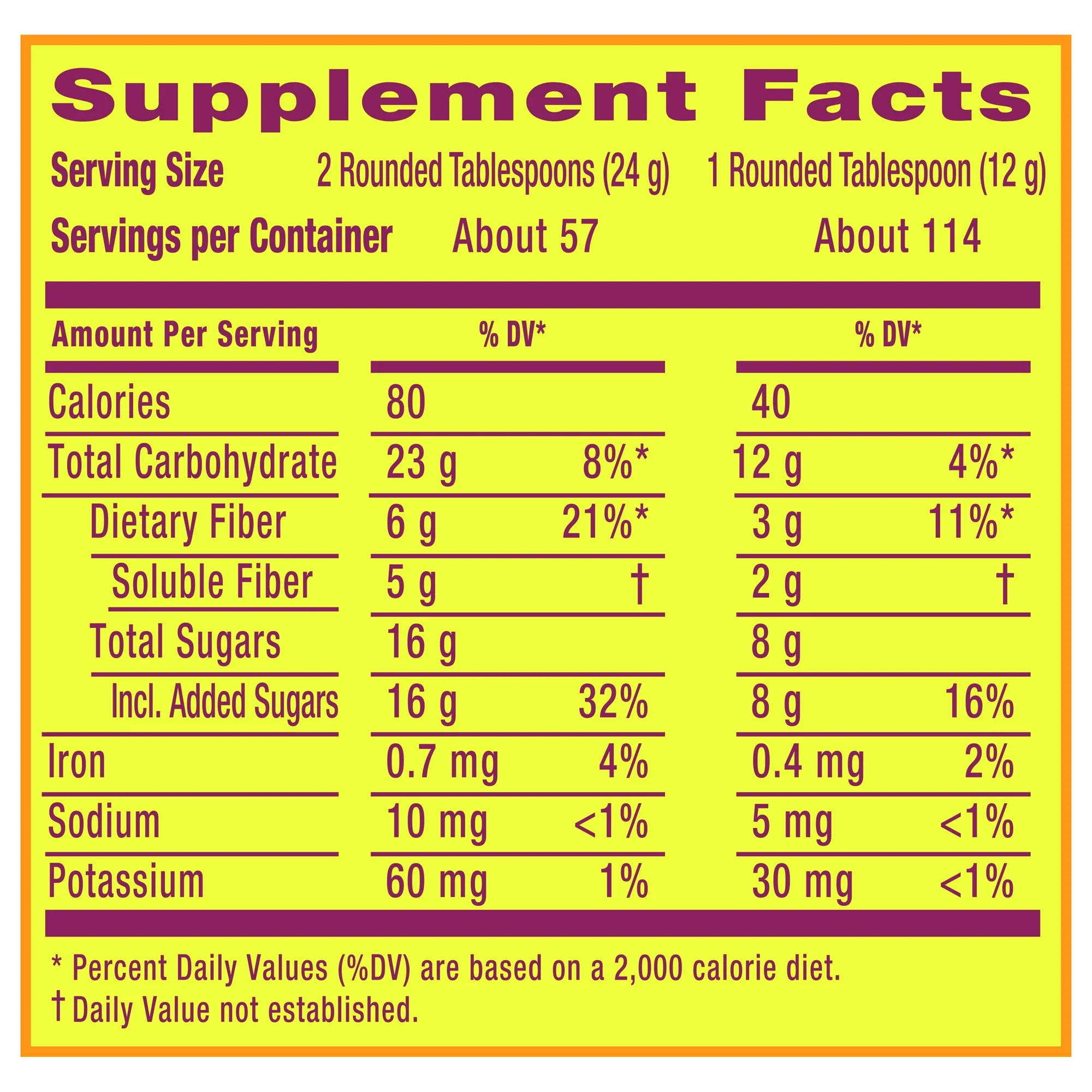 Metamucil Fiber Supplement with Real Sugar Orage Smooth Texture 48.2oz - Image 2