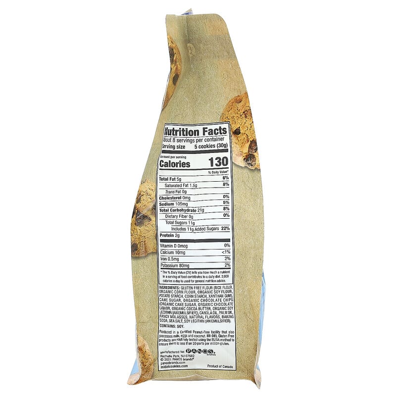 Mi-Del Chocolate Chip Gluten Free Cookies 8oz - Image 2