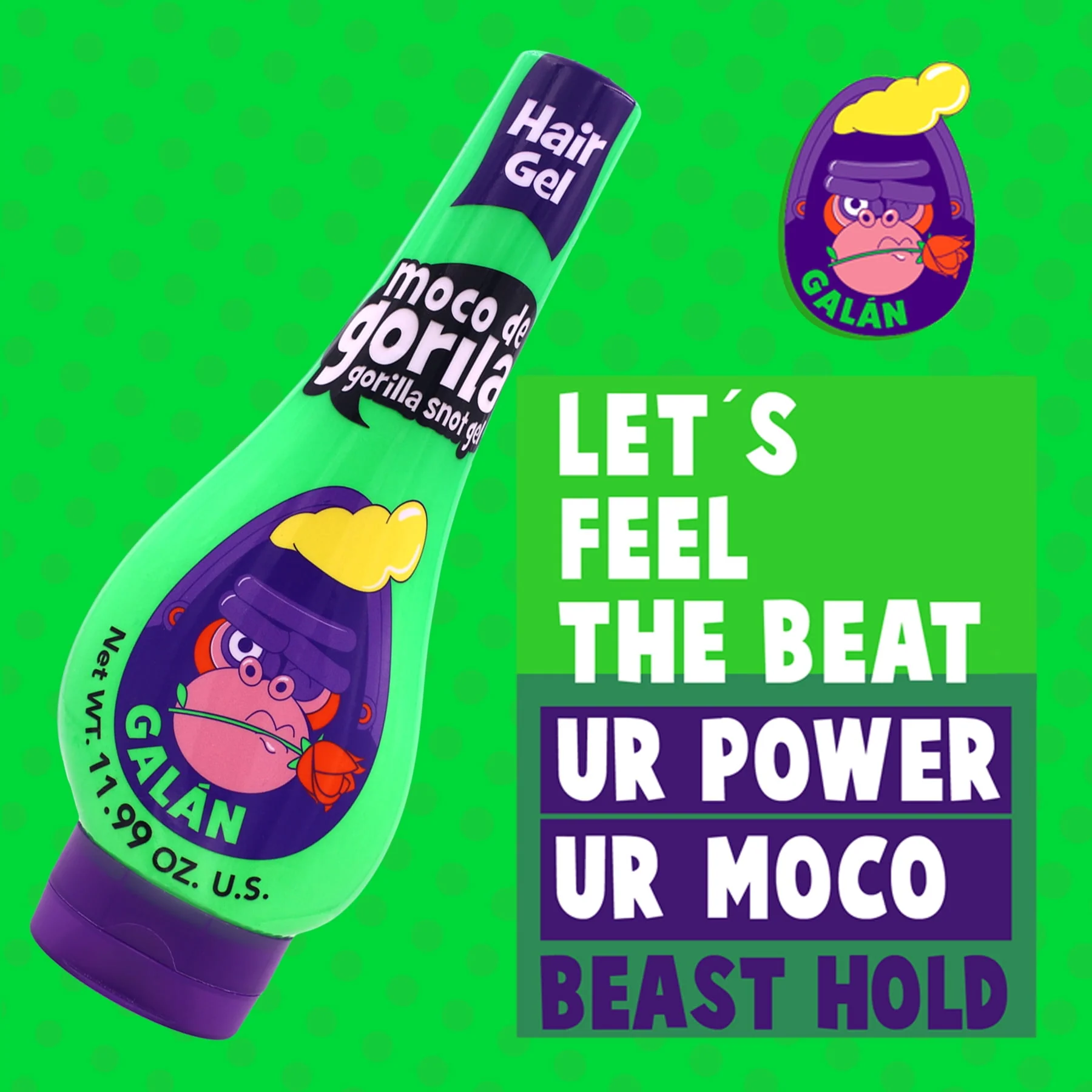 Moco De Gorila Galan Gel Strong Hold 11.99oz - Image 2