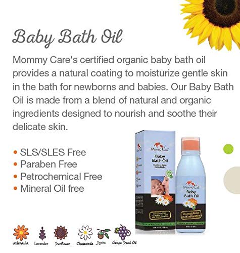 Mommy Care Jojoba Baby Bath Oil 6.76 Fl Oz - Image 2