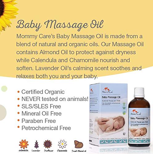 Mommy Care Natural Baby Massage Oil 3.38 Fl Oz - Image 2