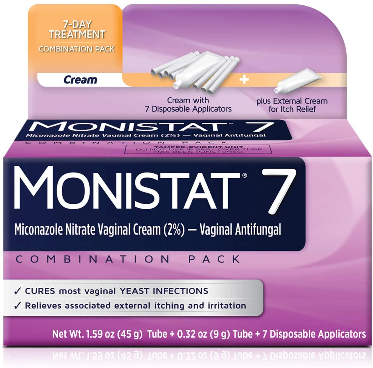 Monistat 7 Combination Pack Cream With Disposable Applicators