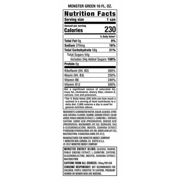 Monster Energy Drink 16Oz - Image 2