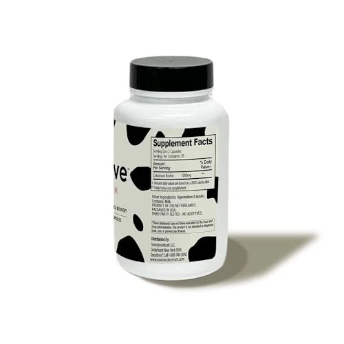 Moove Bovine Colostrum Capsules 1,000mg, Grass-Fed Dutch Cows 60 Capsules - Image 7