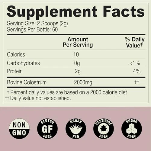 Moove Bovine Colostrum Powder Unflavored 4.23oz - Image 7