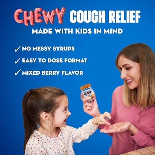 Mucinex Children's Daytime Cough Relief Chews, Mixed Berry, 16 ct - Image 5
